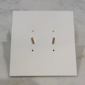 Madewell Gold & Diamond Stud Earrings